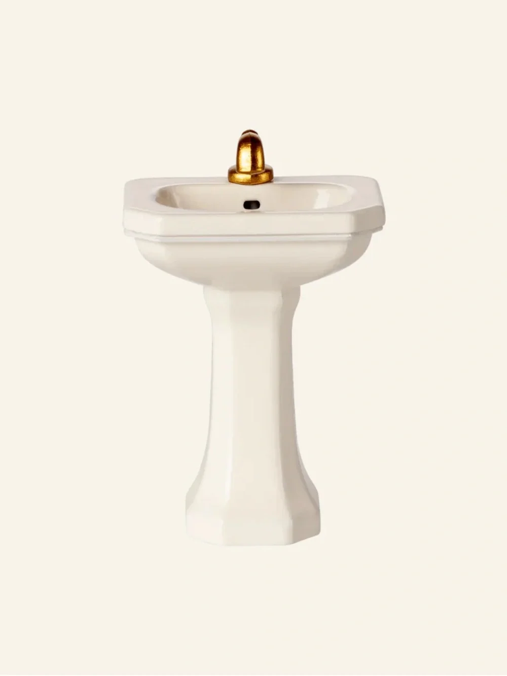 Maileg Bathroom Sink, Mouse - Off White - Picture 2 of 2